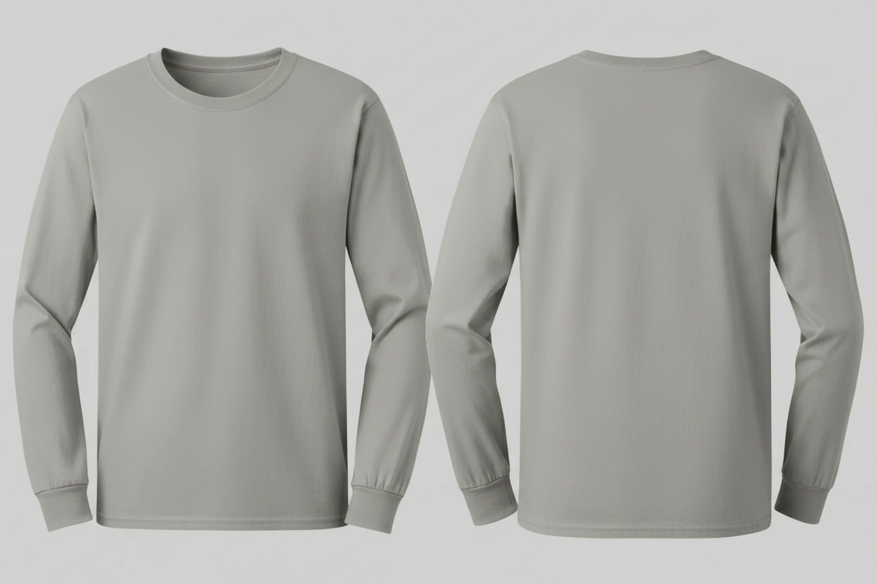 Gildan GN186 Ultra Katoen T-shirt Lange Mouw Borduren | 100% Katoen | 205 g/m²