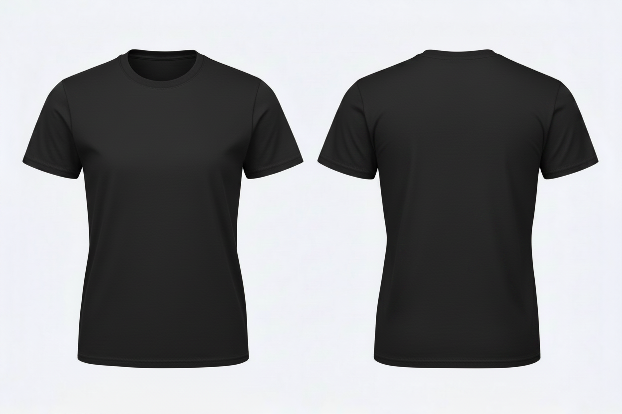 bc-bc02b-dames-tshirt-borduren-zwart-puur