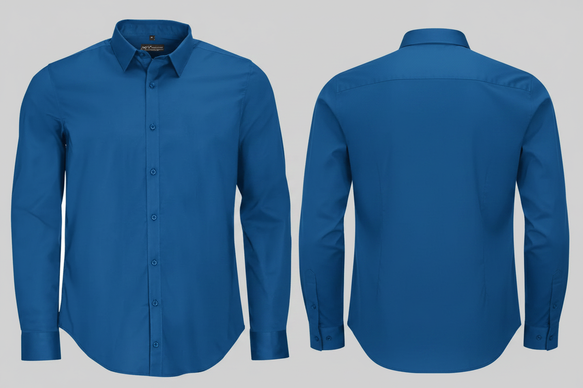 Blake men heren hemd stretch lange mouwen borduren - SOL'S BM01426