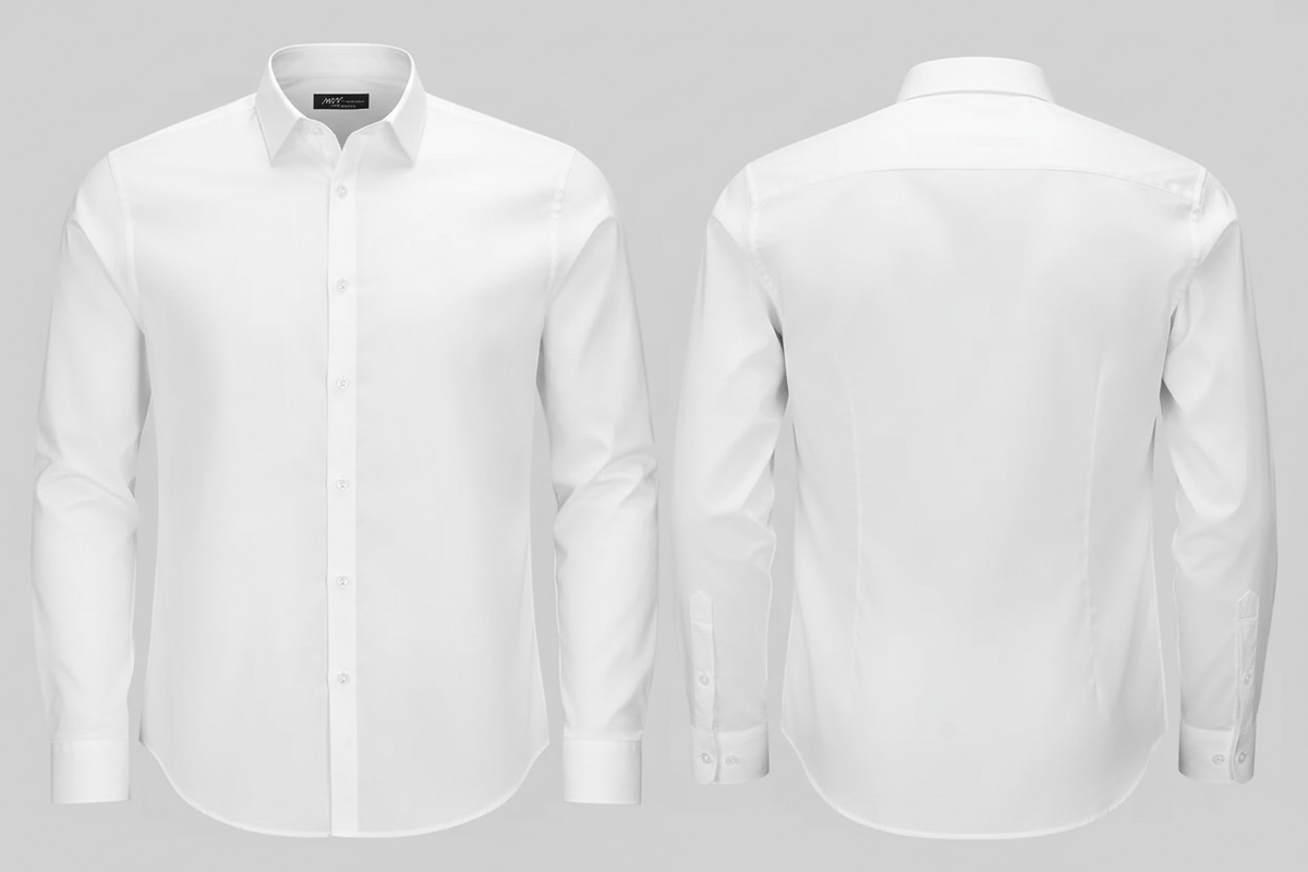 Blake men heren hemd stretch lange mouwen borduren - SOL'S BM01426