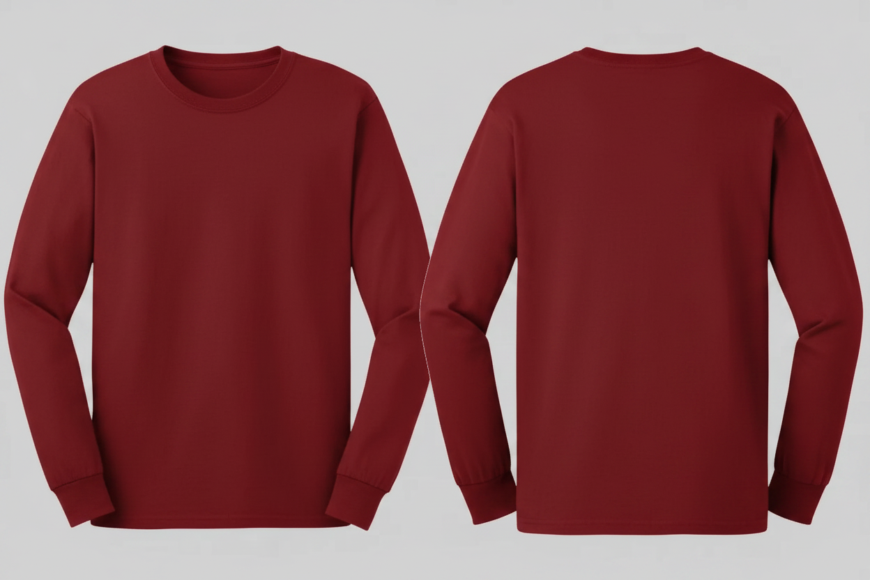 Gildan GN186 Ultra Katoen T-shirt Lange Mouw Borduren | 100% Katoen | 205 g/m²