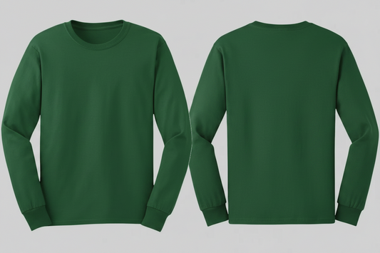 Gildan GN186 Ultra Katoen T-shirt Lange Mouw Borduren | 100% Katoen | 205 g/m²
