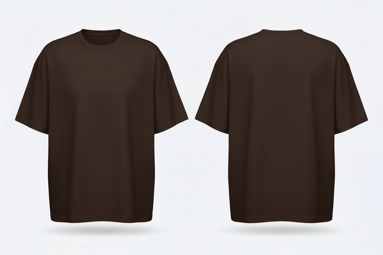 build-your-brand-by102-oversized-tshirt-borduren-chocolate-brown