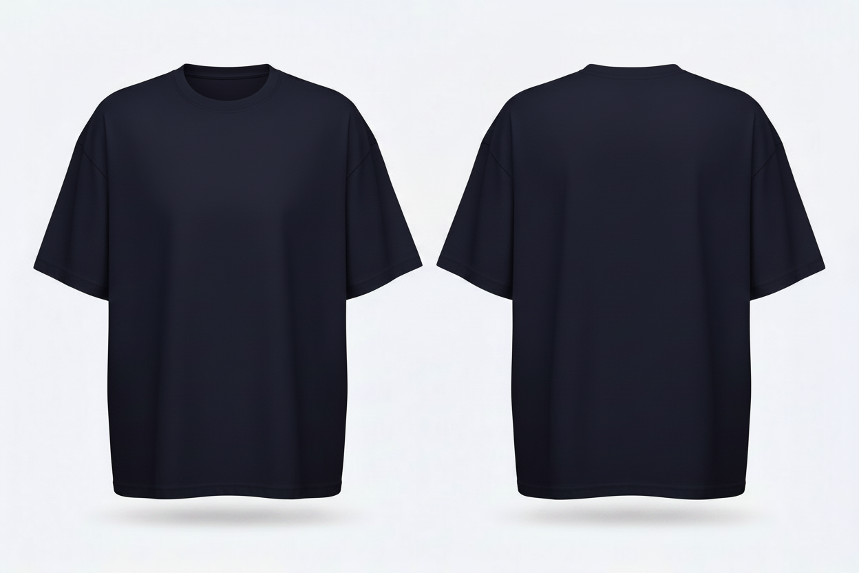 build-your-brand-by102-oversized-tshirt-borduren-franse-marine
