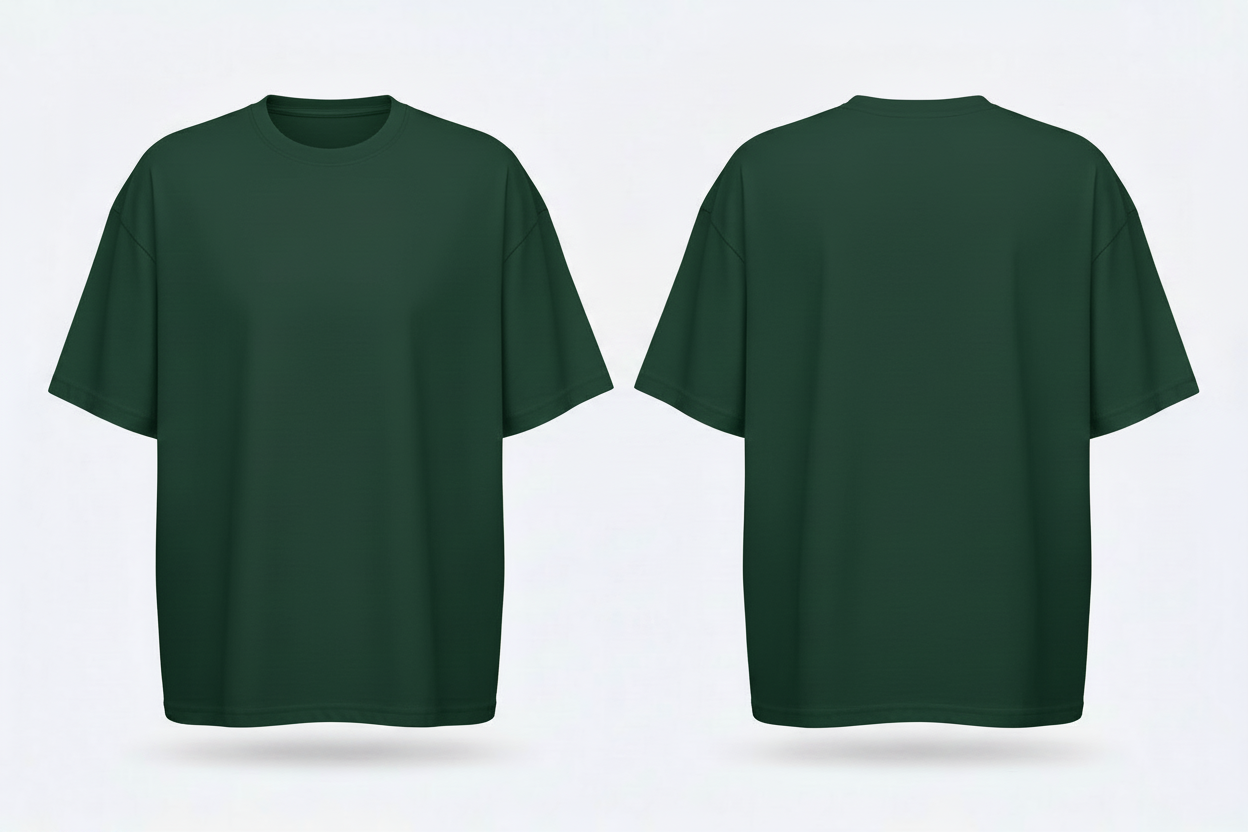 build-your-brand-by102-oversized-tshirt-borduren-groen