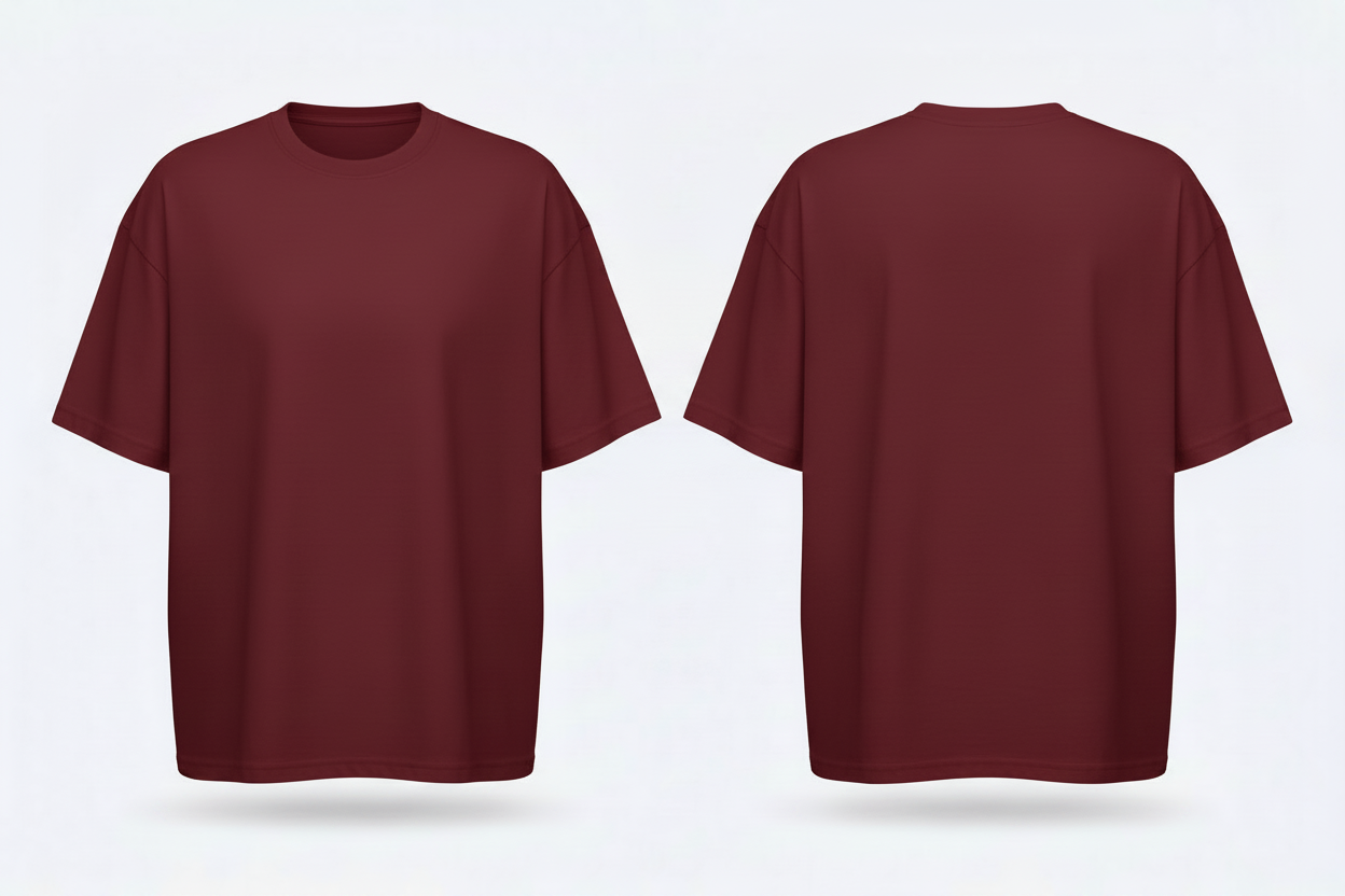 build-your-brand-by102-oversized-tshirt-borduren-kers