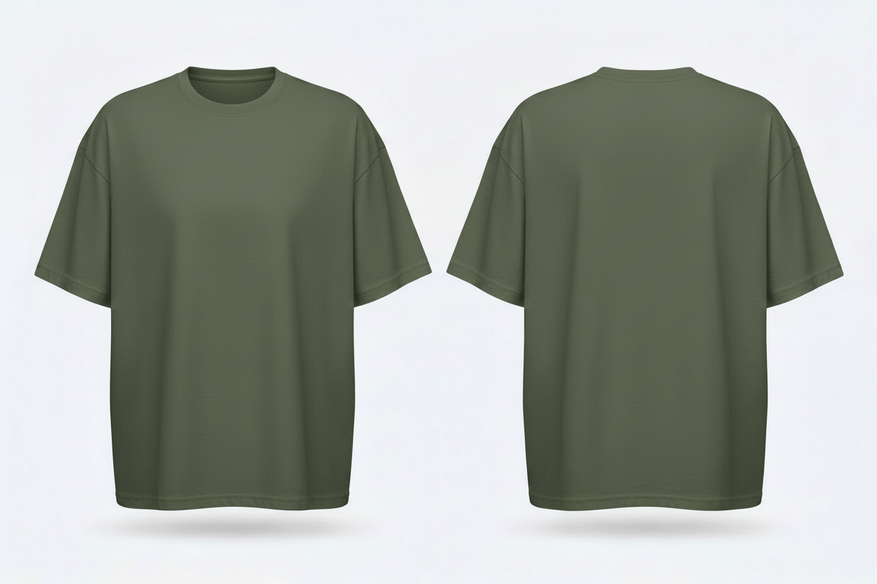 build-your-brand-by102-oversized-tshirt-borduren-retro-green