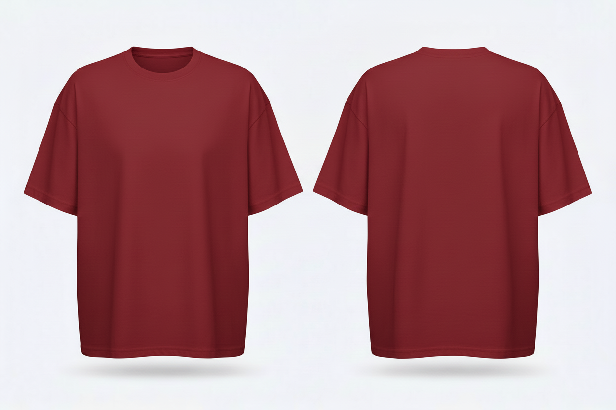 build-your-brand-by102-oversized-tshirt-borduren-stad-rood