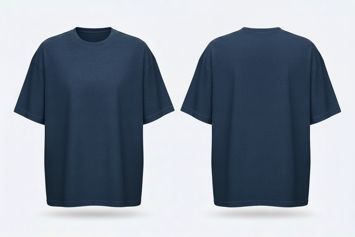 build-your-brand-by102-oversized-tshirt-borduren-vintage-blauw