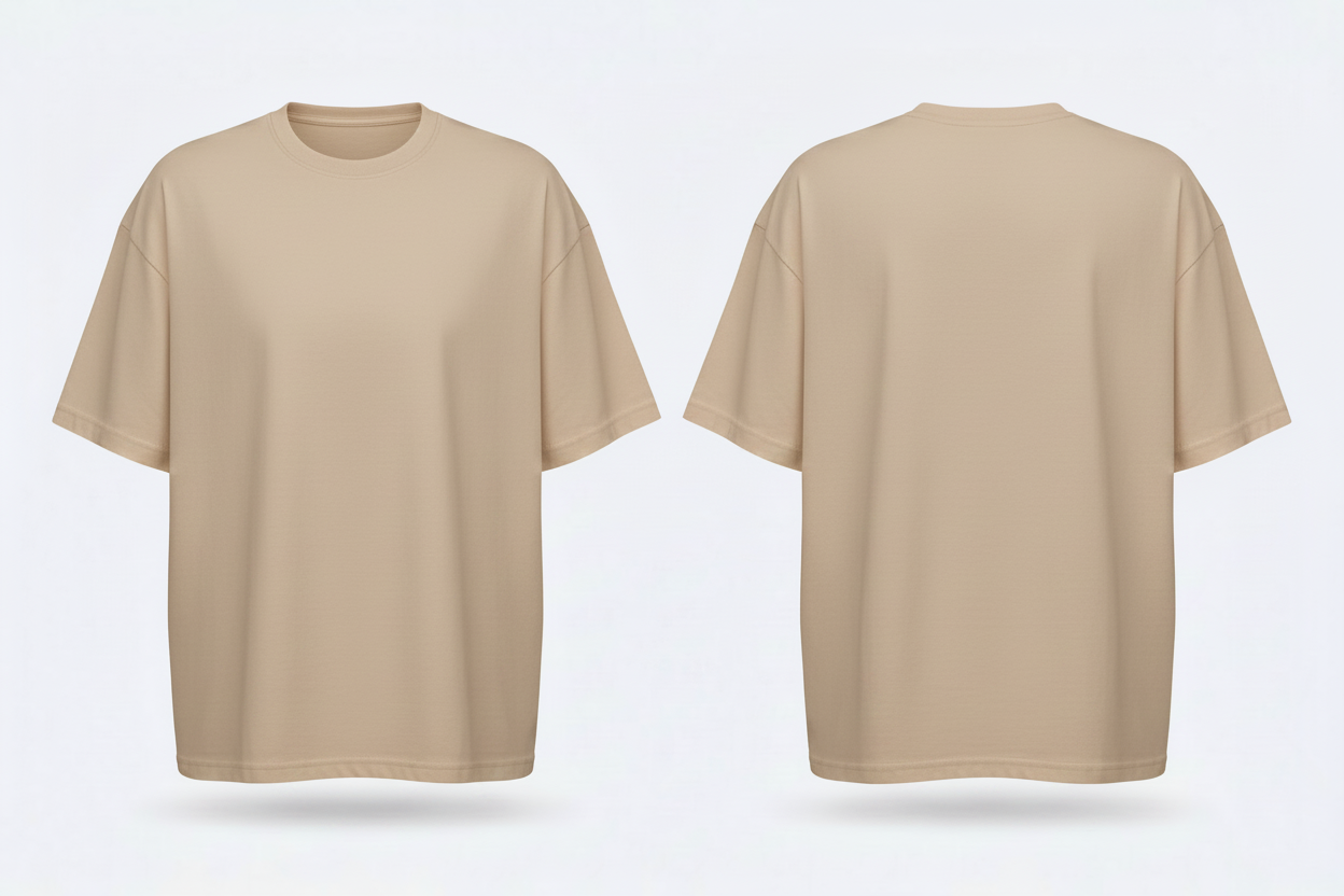 build-your-brand-by102-oversized-tshirt-borduren-zand