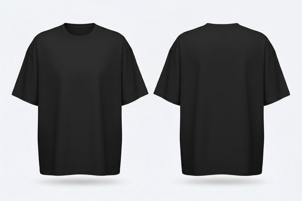 build-your-brand-by102-oversized-tshirt-borduren-zwart