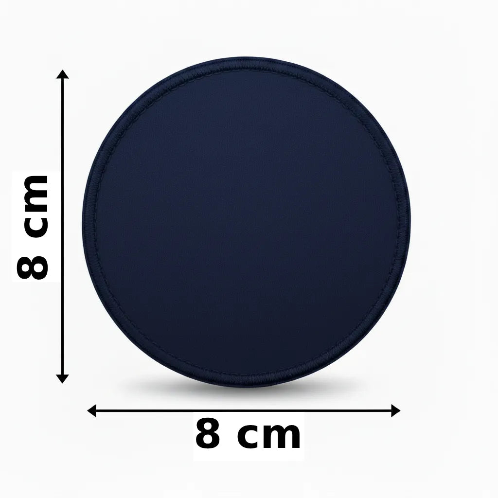 Rond 8x8cm embleem borduren