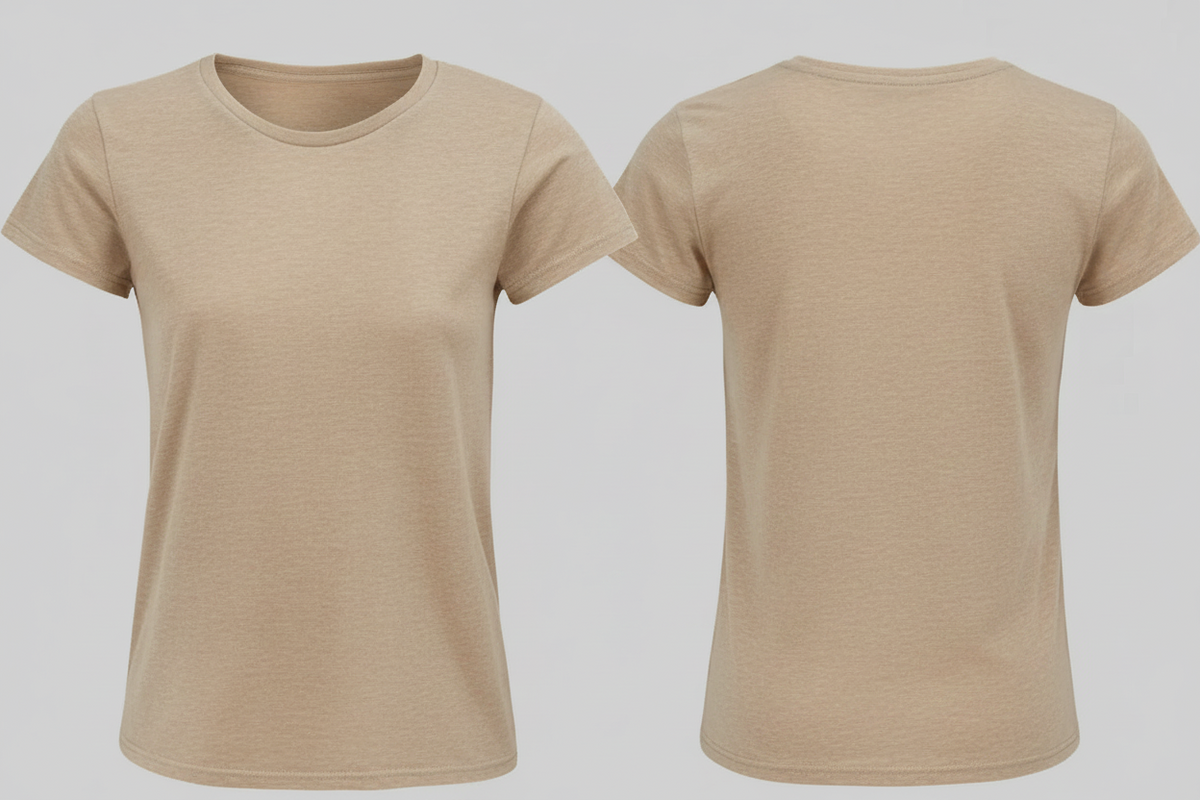 Crusader women t-shirt borduren heide beige - SOL'S SL03581