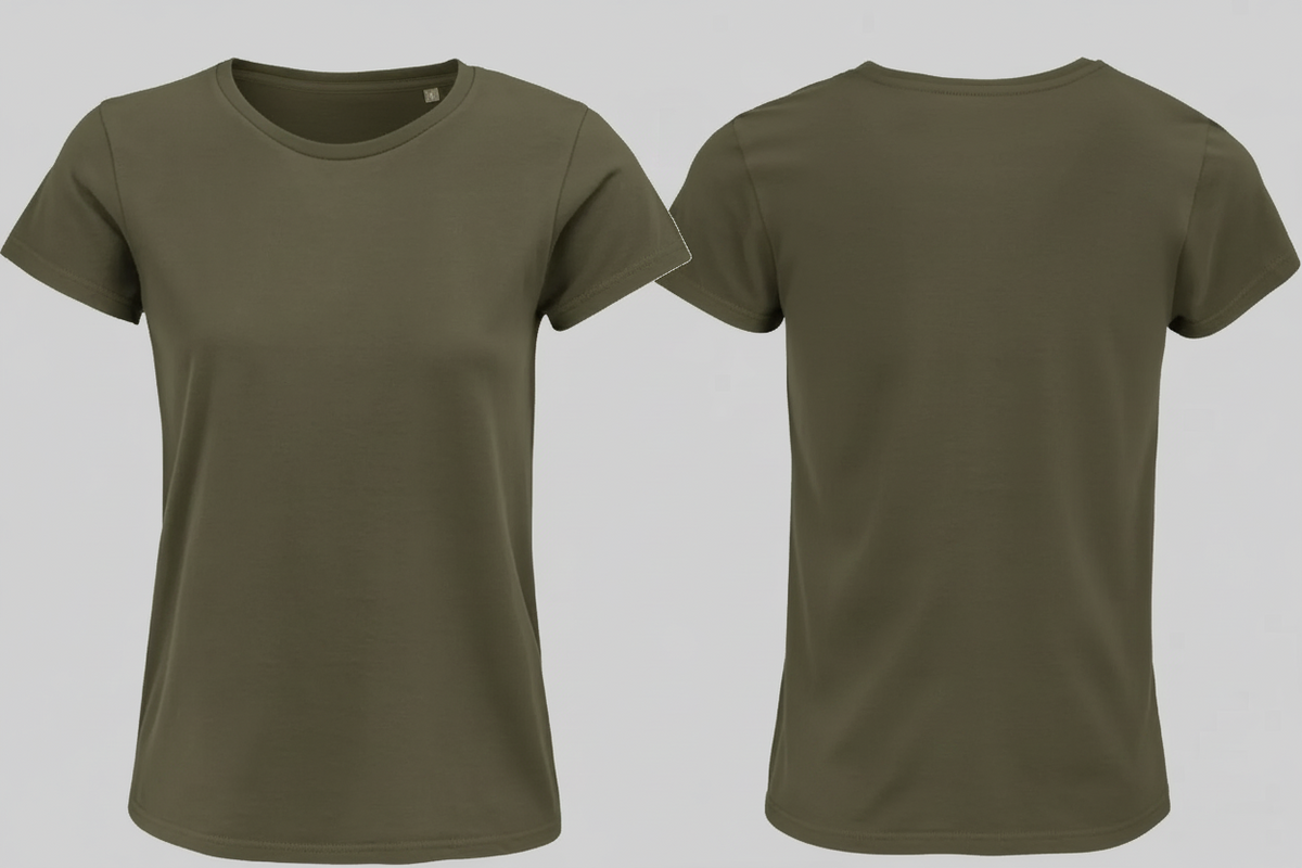 Crusader women t-shirt borduren kaki - SOL'S SL03581