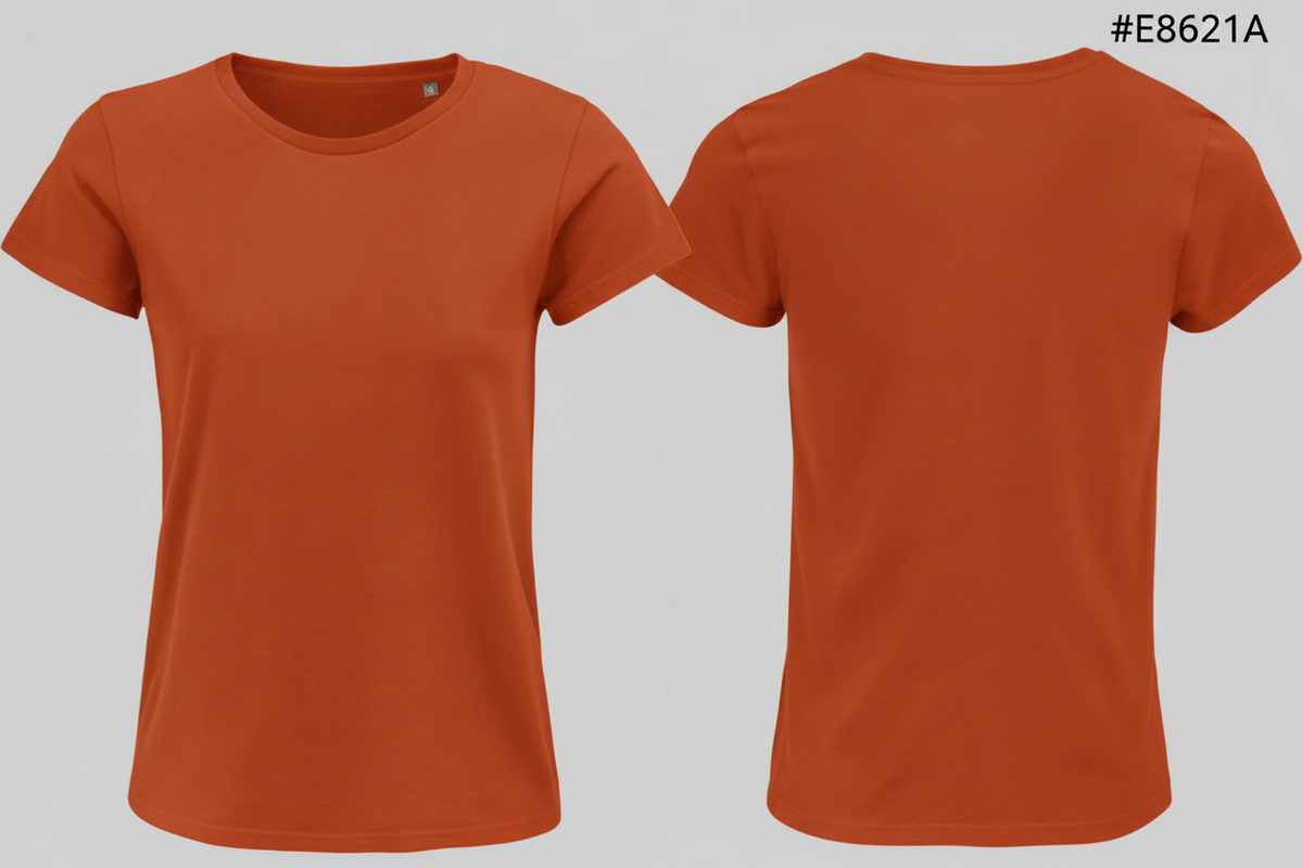 Crusader women t-shirt borduren oranje - SOL'S SL03581