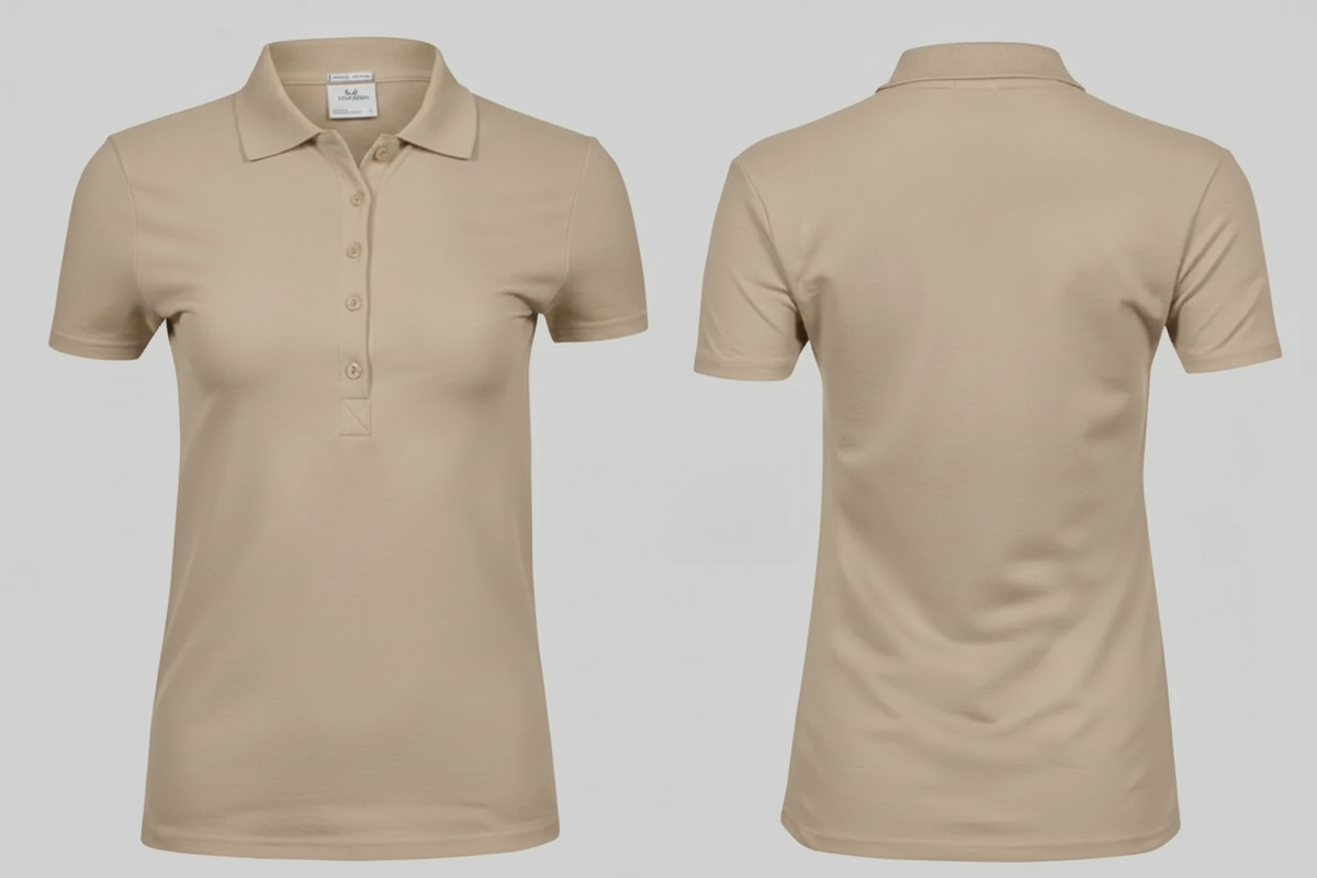 Dames luxe stretch polo borduren - Tee Jays TJ145