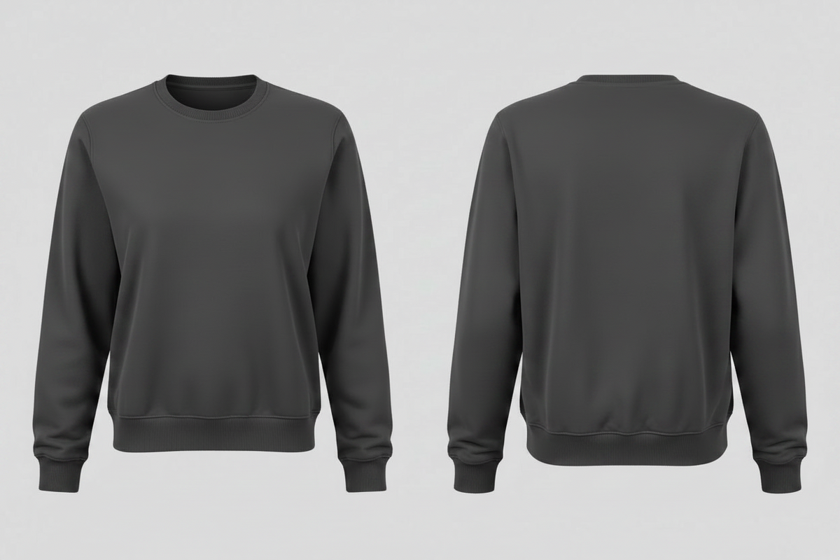 Dames sweatshirt borduren houtskool - Radsow UXX03F