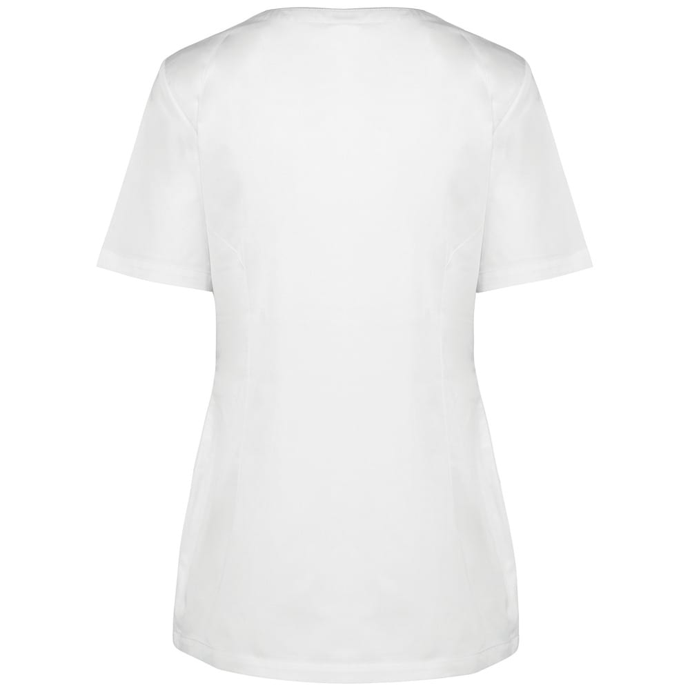 Damesblouse polykatoen drukknopen borduren - Wk Designed To Work WK506
