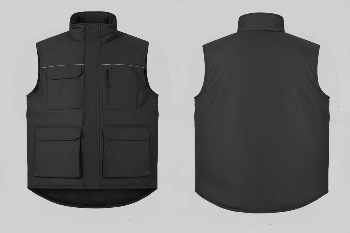 Expert pro bodywarmer borduren donkergrijs - Bc Pro CGJUC40