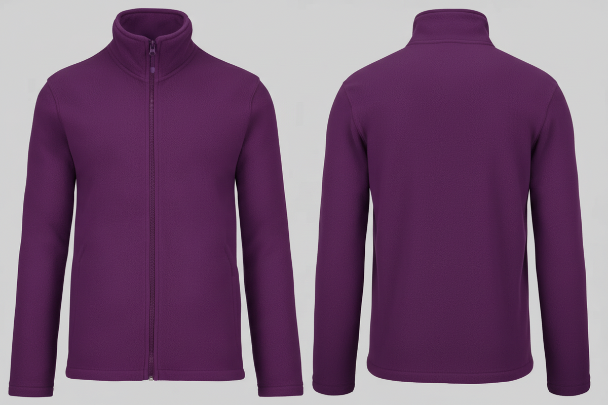 Falco fleece schilders & stukadoors borduren diep paars - Kariban K911