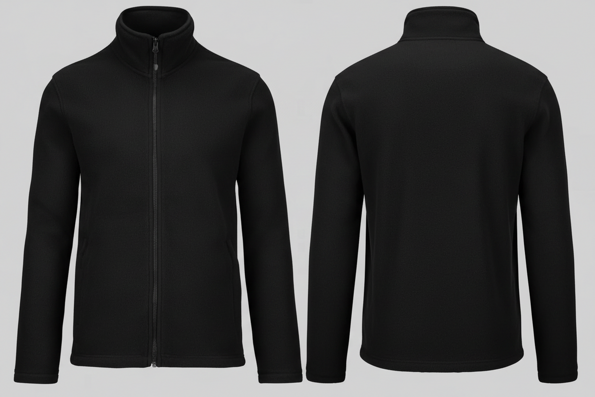 Falco fleece schilders & stukadoors borduren zwart - Kariban K911