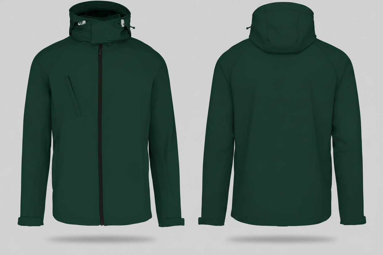 Kariban K413 Heren Softshell Jas met Capuchon Borduren | 100% Polyester | 3-laags