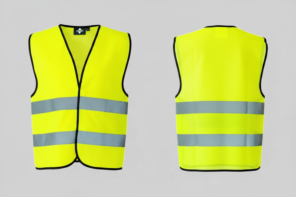 Korntex KX218 Reflecterende Veiligheidsvest Met Klittenbandsluiting Borduren | 100% Polyester | 140 g/m²