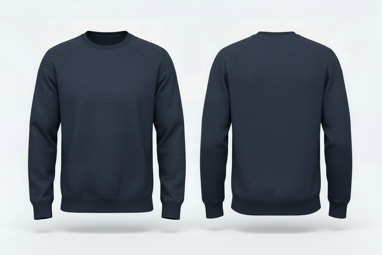 Kariban K480 Heren BIO Sweatshirt Raglanmouwen Borduren | 300 g/m²