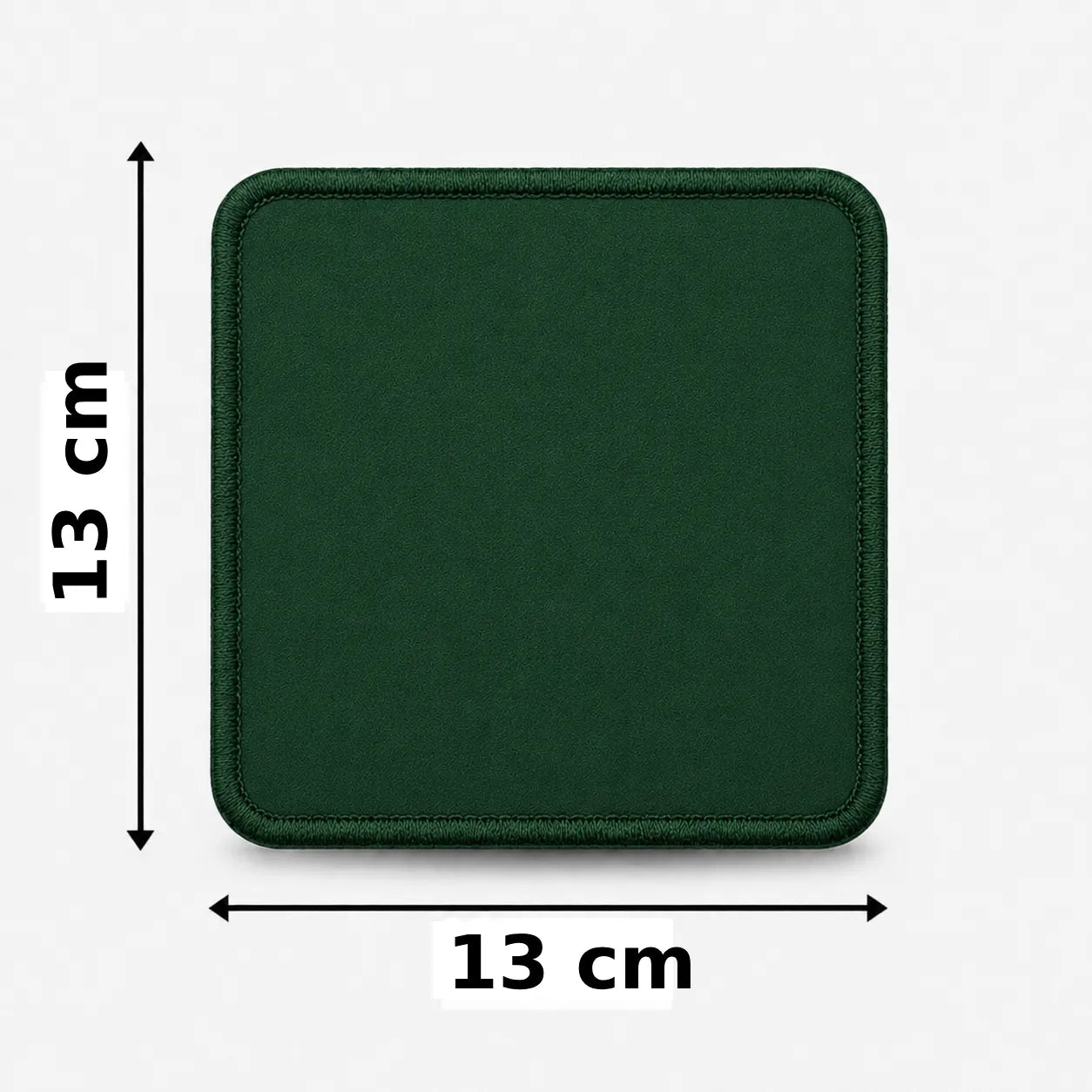 Vierkant 13x13cm embleem borduren