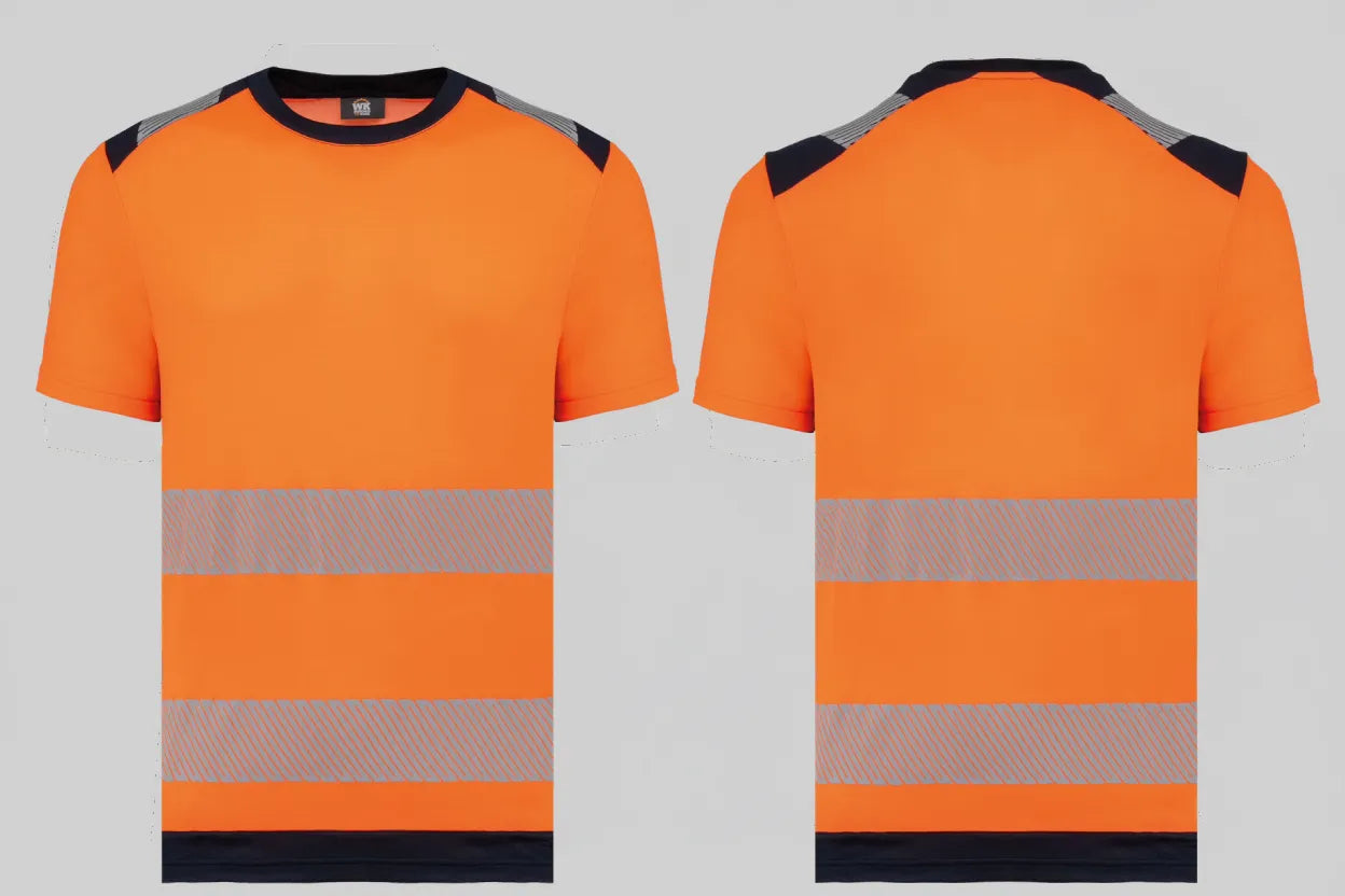 WK. Designed To Work WK360 Gerecycled Veiligheids-T-shirt Ronde Hals Korte Mouwen Unisex Borduren | Katoen-Polyester | 245 g