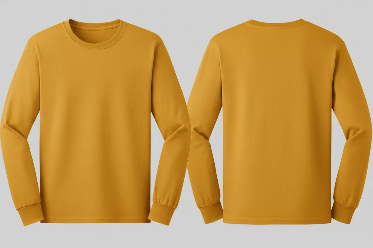 Gildan GN186 Ultra Katoen T-shirt Lange Mouw Borduren | 100% Katoen | 205 g/m²