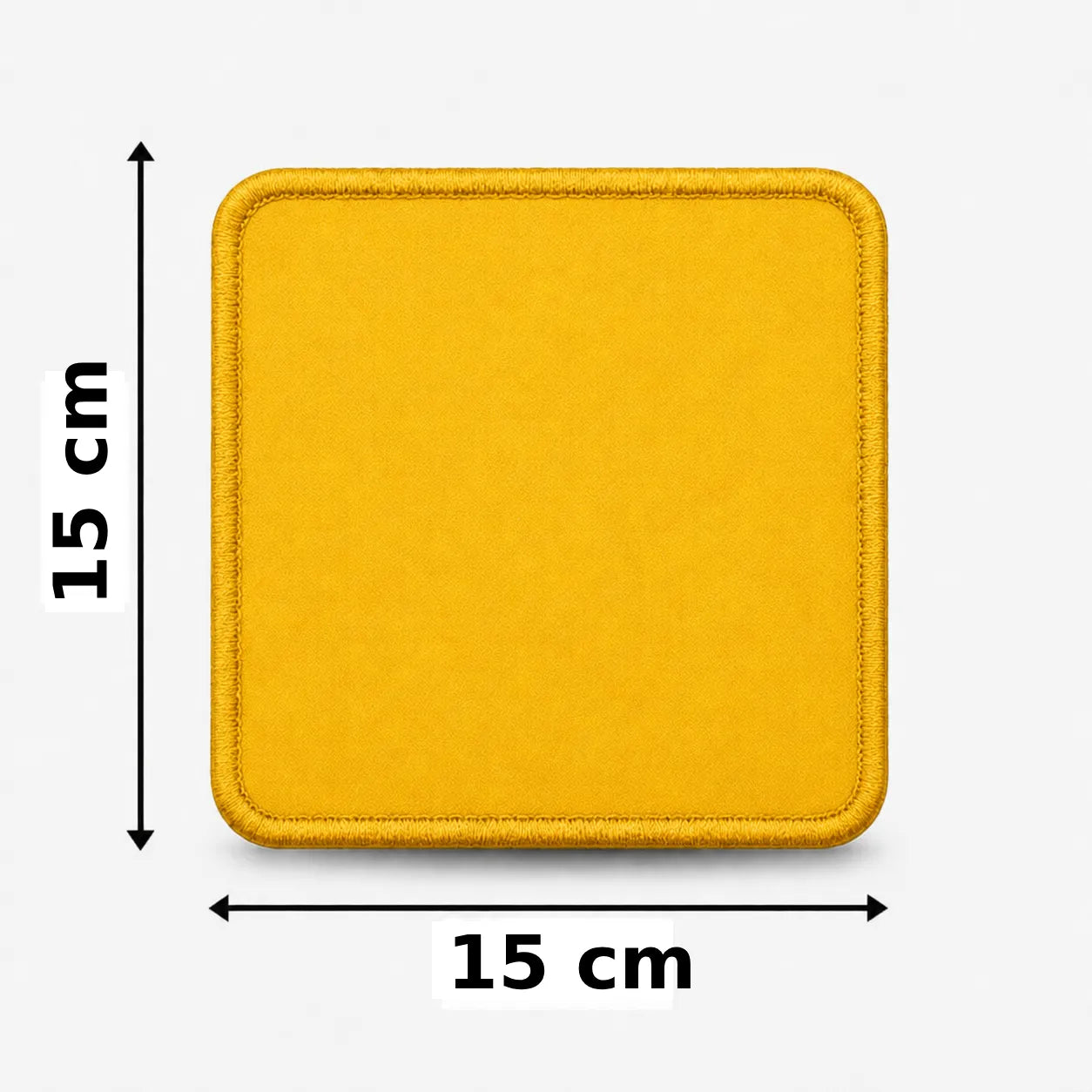 Vierkant 15x15cm embleem borduren