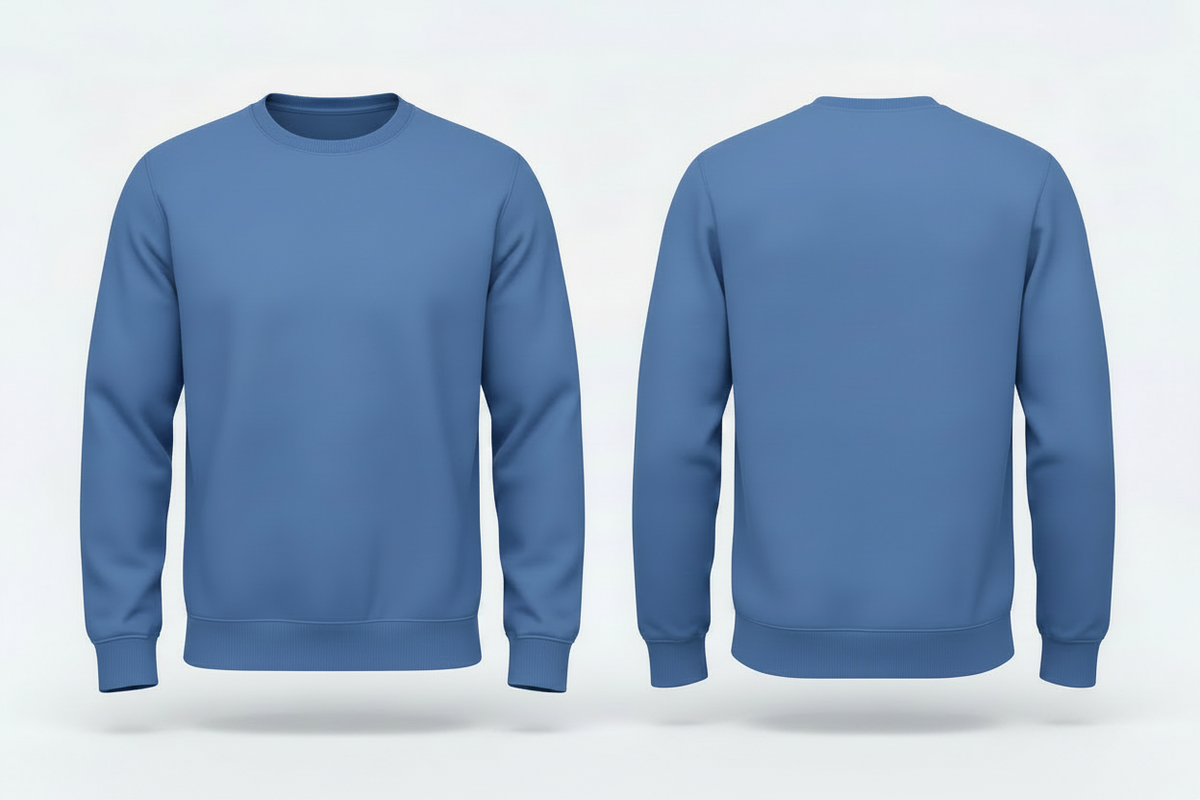 Heavyblend heren sweatshirt schilders & stukadoors borduren lichtblauw - Gildan GD056