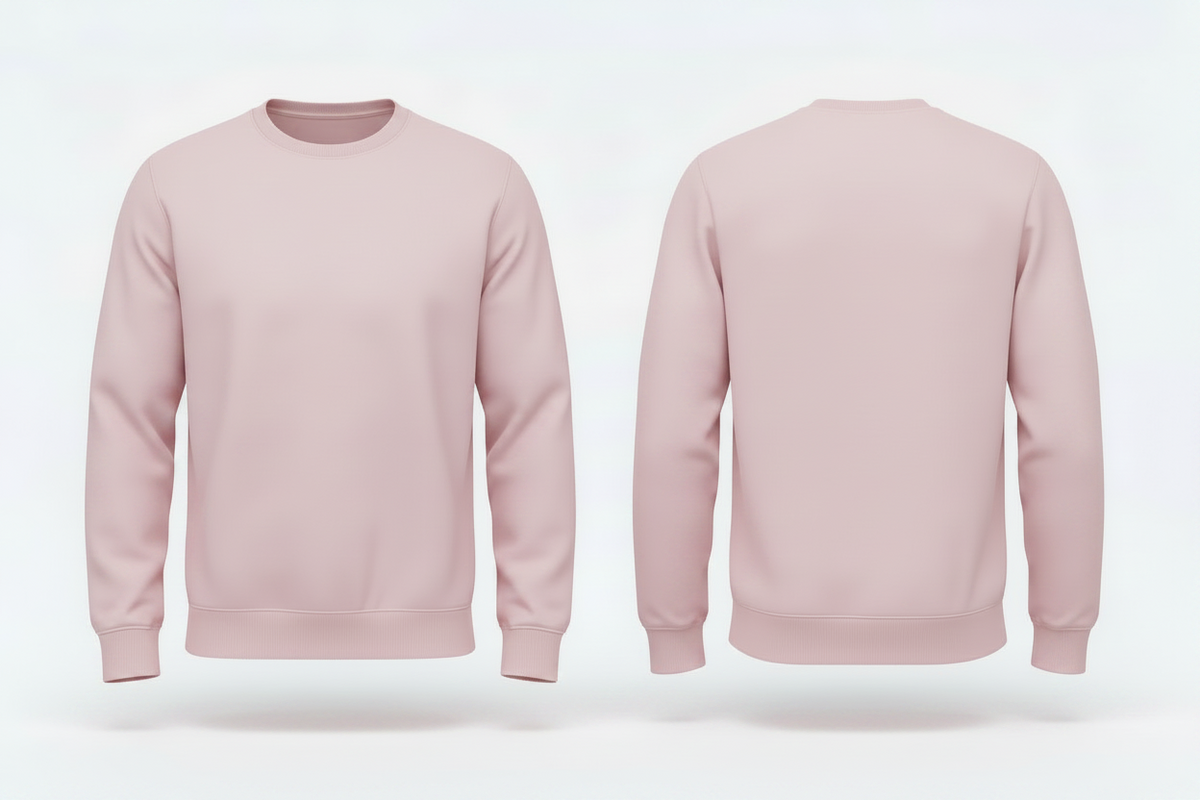 Heavyblend heren sweatshirt schilders & stukadoors borduren lichtroze - Gildan GD056