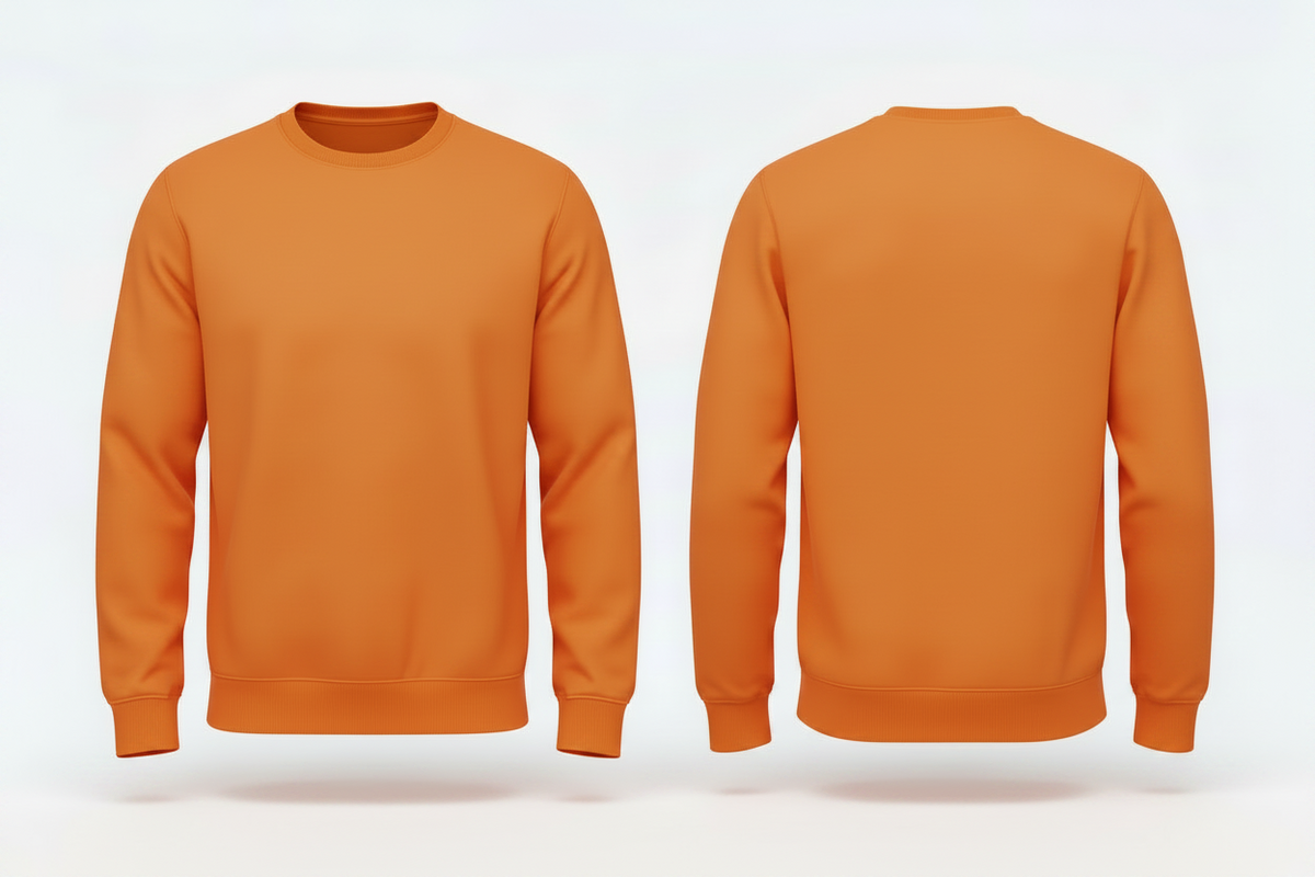 Heavyblend heren sweatshirt schilders & stukadoors borduren oranje - Gildan GD056