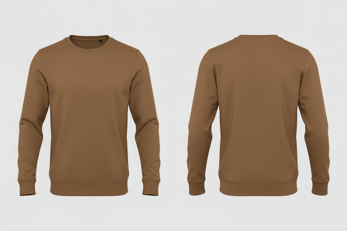 Heren biologisch sweatshirt schilders & stukadoors borduren - B&C BCU31B