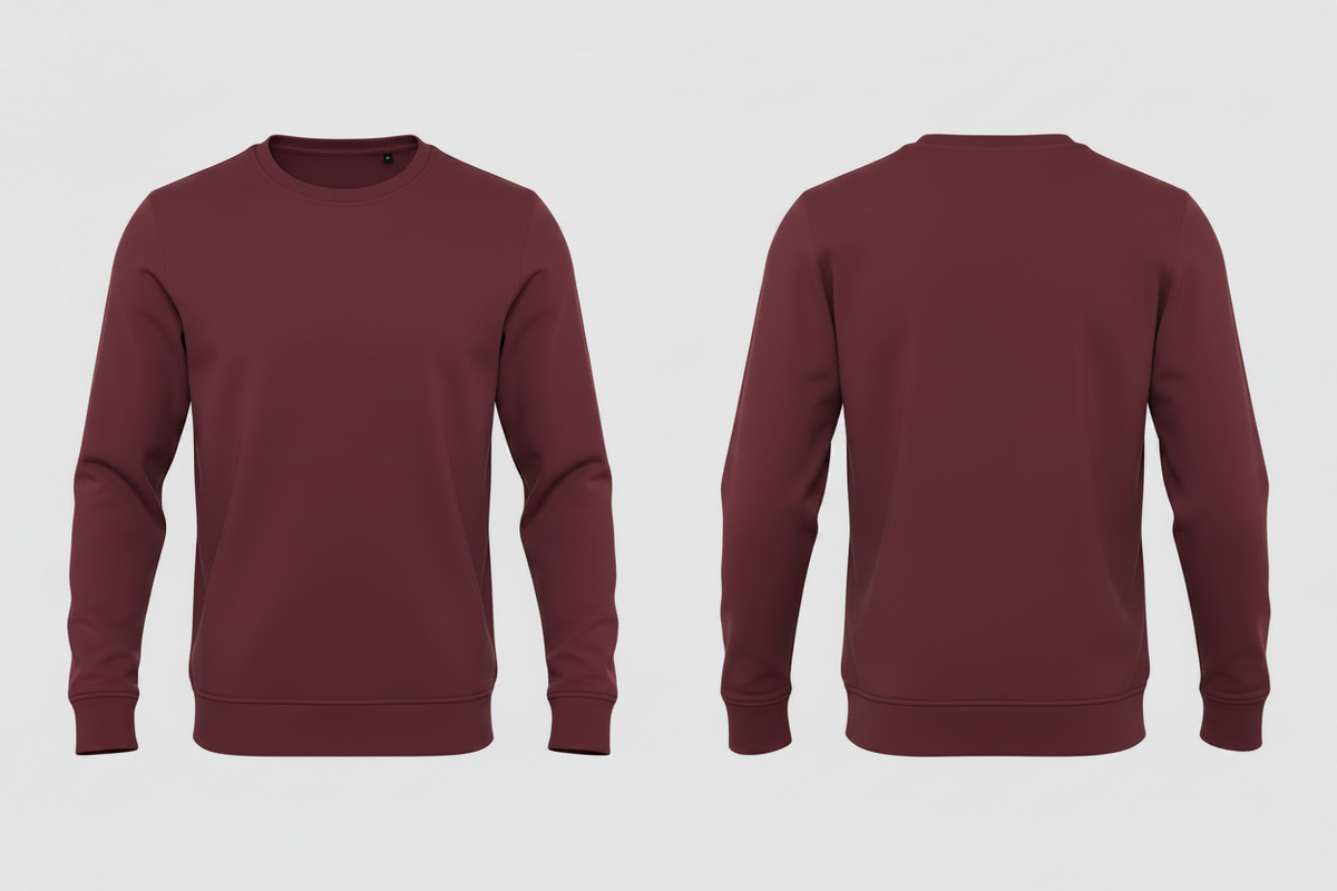 Heren biologisch sweatshirt schilders & stukadoors borduren - B&C BCU31B