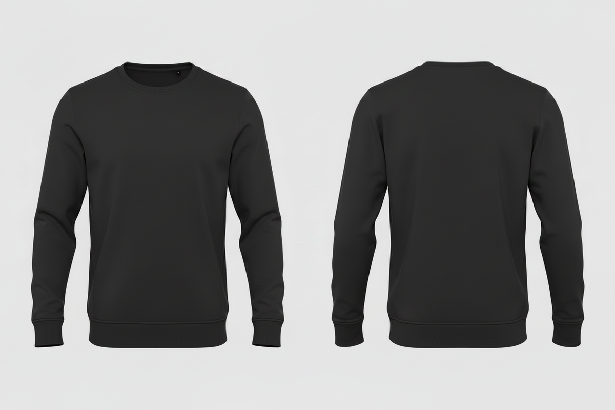 Heren biologisch sweatshirt schilders & stukadoors borduren - B&C BCU31B