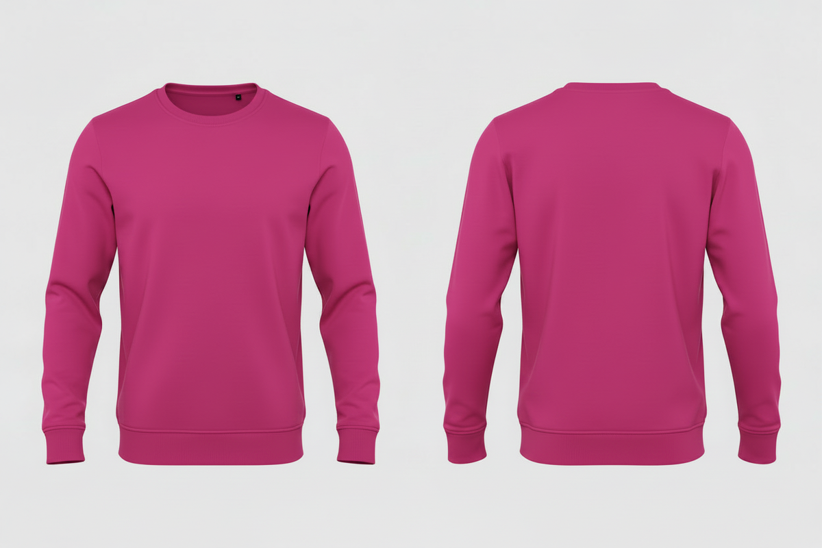 Heren biologisch sweatshirt schilders & stukadoors borduren - B&C BCU31B