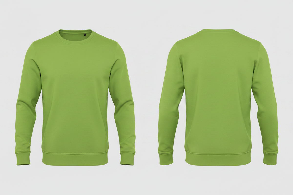 Heren biologisch sweatshirt schilders & stukadoors borduren - B&C BCU31B