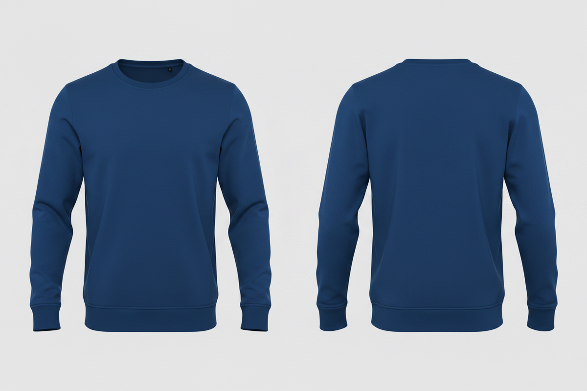 Heren biologisch sweatshirt schilders & stukadoors borduren - B&C BCU31B