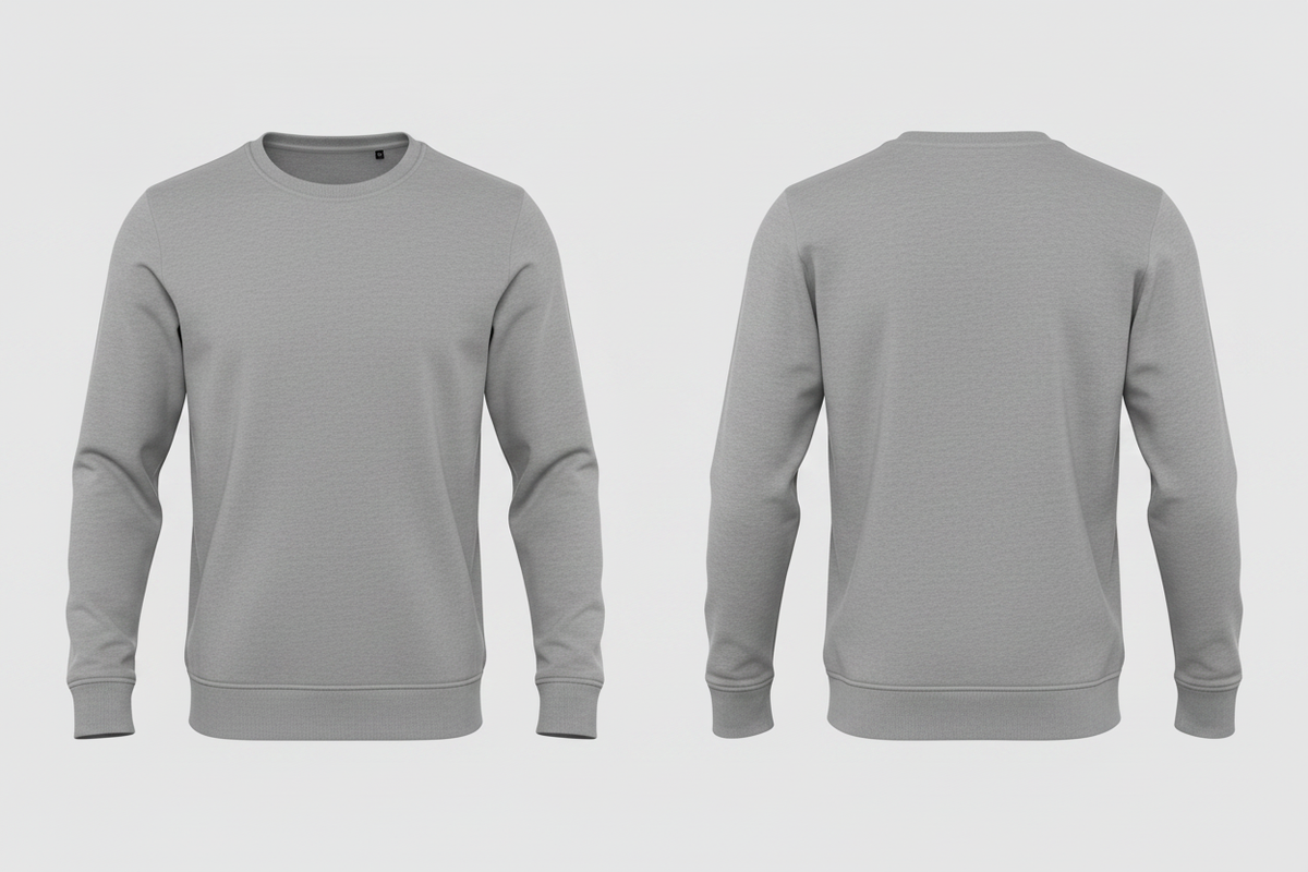 Heren biologisch sweatshirt schilders & stukadoors borduren - B&C BCU31B