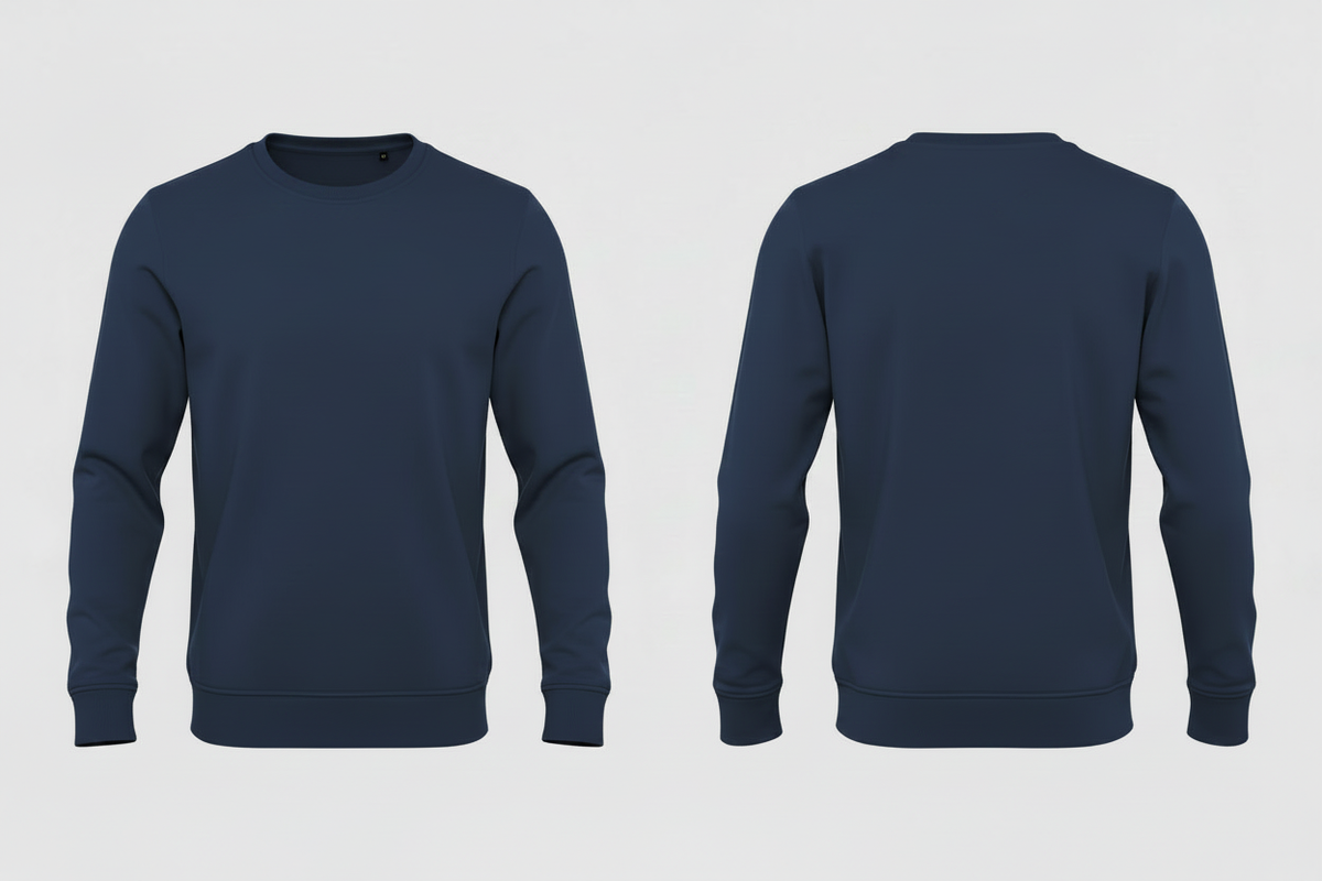 Heren biologisch sweatshirt schilders & stukadoors borduren - B&C BCU31B