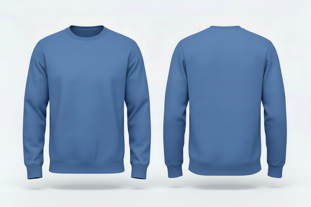 Heren classic sweatshirt schilders & stukadoors borduren koningsblauw - Radsow UC203