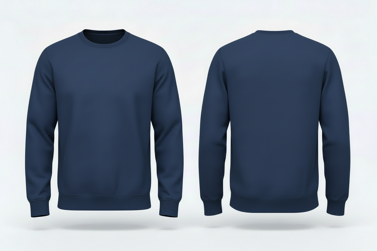 Heren classic sweatshirt schilders & stukadoors borduren marine - Radsow UC203