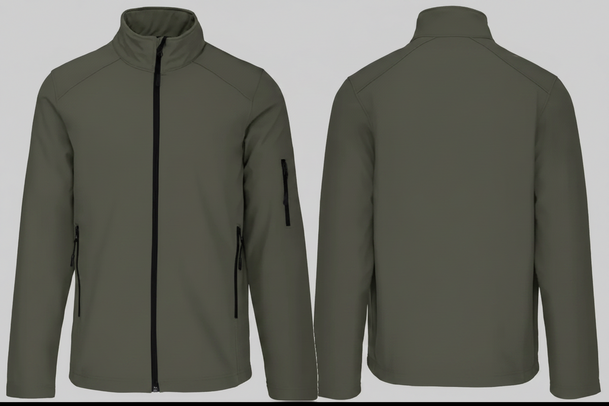 Heren softshell jas schilders & stukadoors borduren - Kariban K401