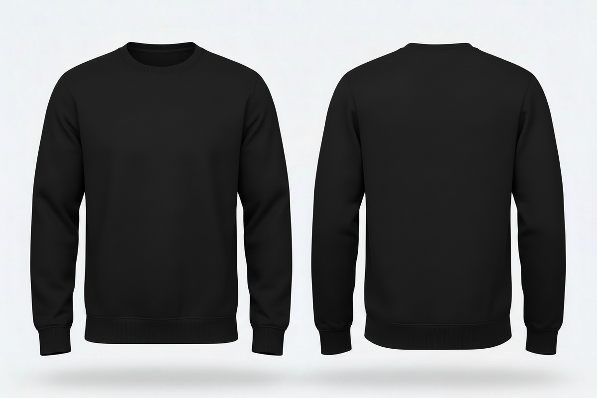 Heren sweatshirt schilders & stukadoors borduren houtskool - Radsow UXX03