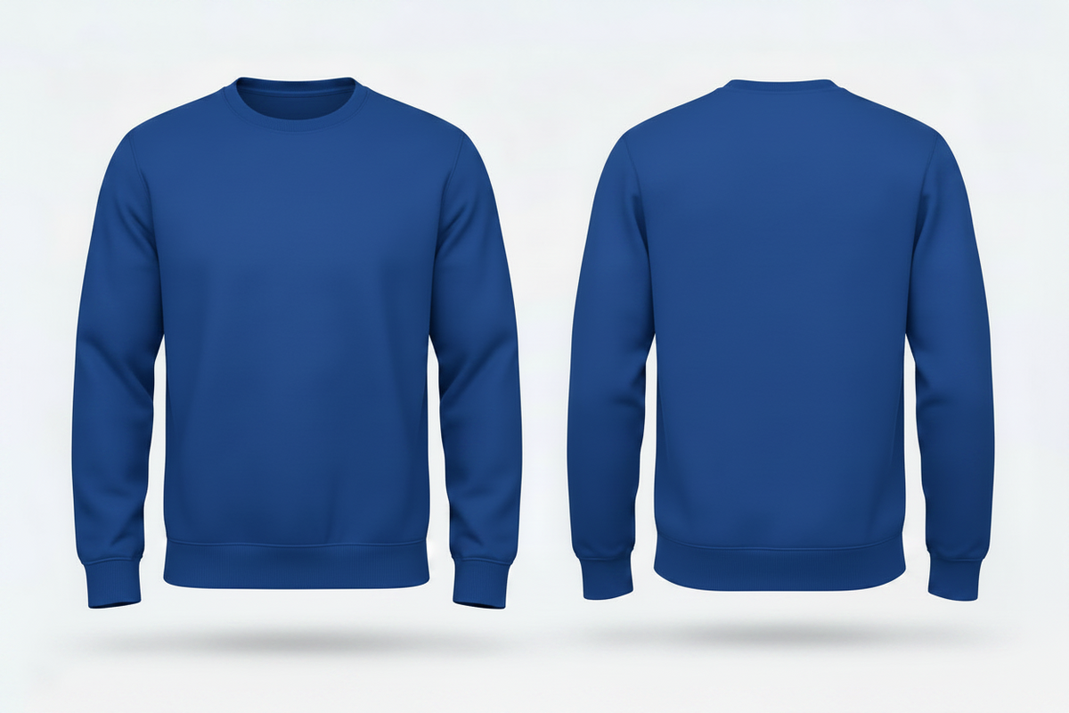 Heren sweatshirt schilders & stukadoors borduren koningsblauw - B&C ID202