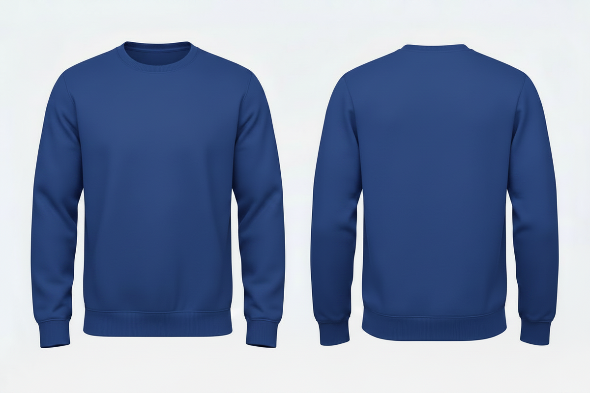 Heren sweatshirt schilders & stukadoors borduren koningsblauw - Fruit of the Loom SC250