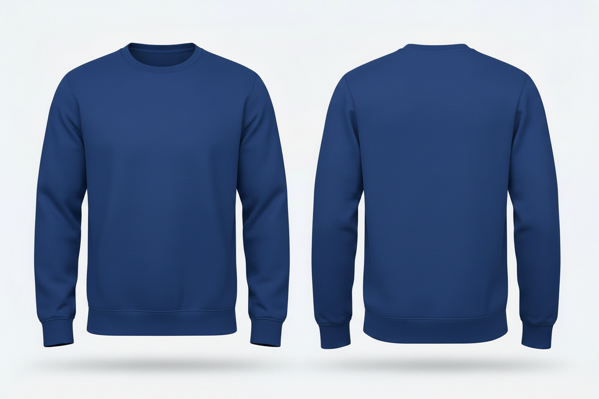 Heren sweatshirt schilders & stukadoors borduren koningsblauw - Radsow UXX03